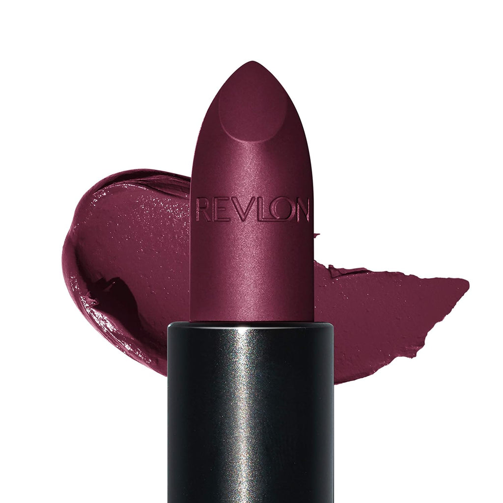 REVLON Super Lustrous Luscious Matte Lipstick, 80% Conditioning Ingredients, intance color, Waterproof, Long-Lasting, 100% Vegan Lipstick, Black Cherry(021), 4.25gm