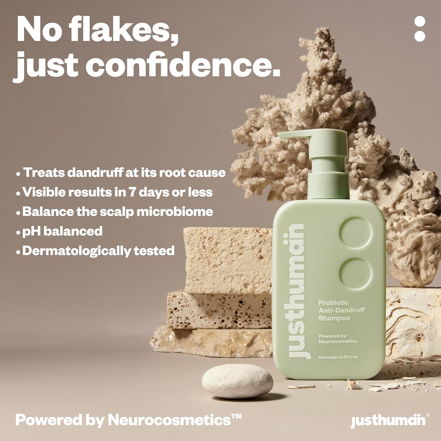 Justhuman Probiotic Anti Dandruff Shampoo - 250 ml