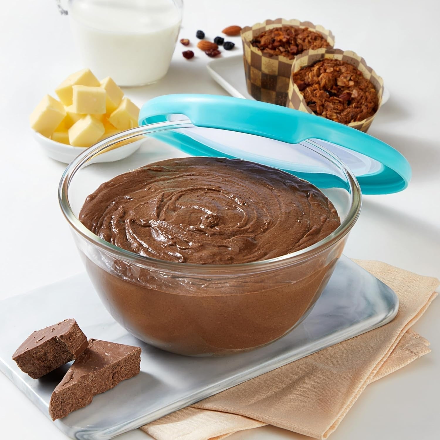 Cello Ornella Toughened Glass Mixing Bowl Set