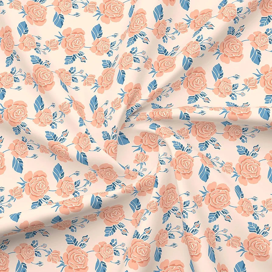 Layers Marigold Cotton Bedsheet Set for All Seasons Lightweight Moisture Absorbent 144 TC King Size Orange