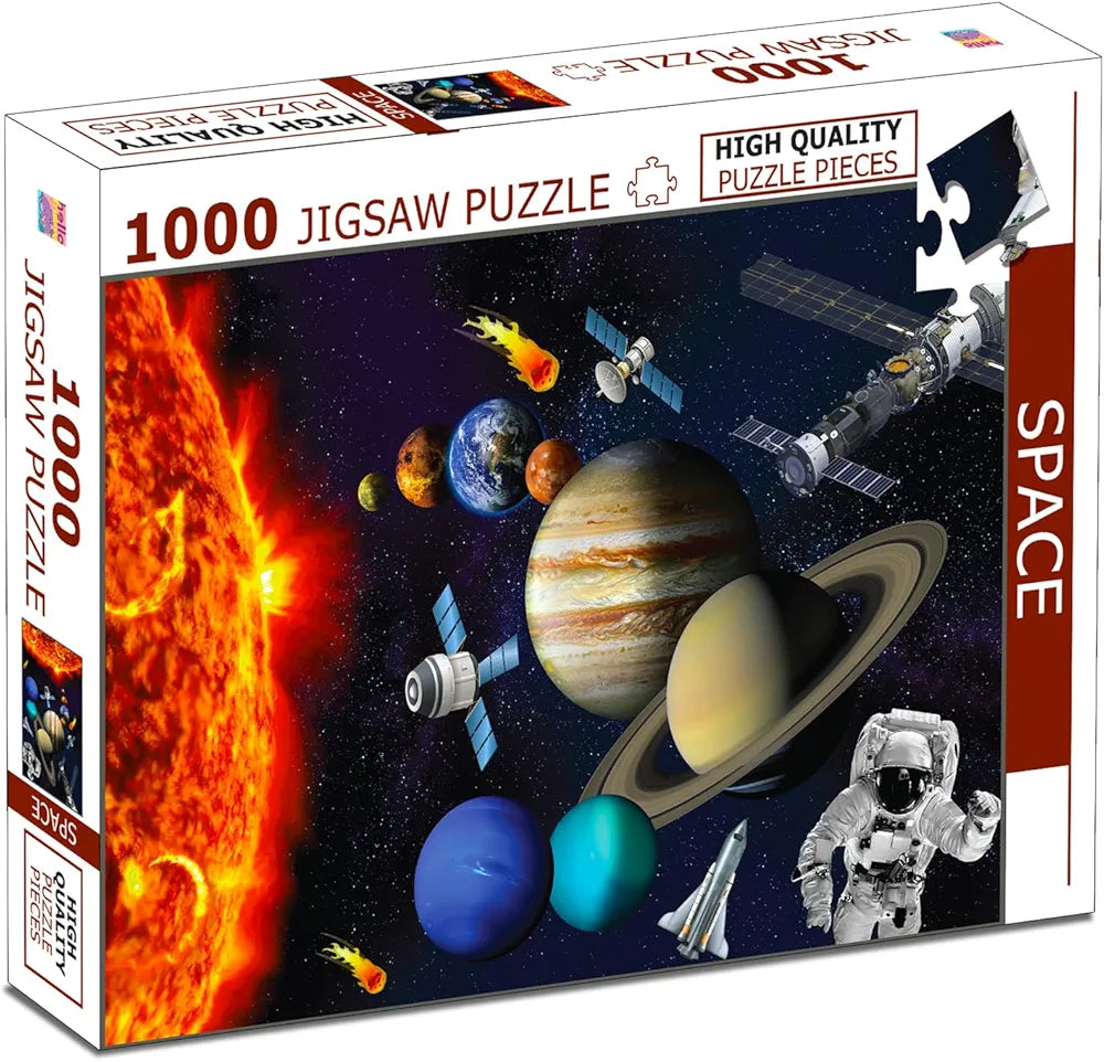 Hello Friend Space Adventure Jigsaw Puzzle 1000 Piece Puzzle Galaxy & Astronomy Brain Game