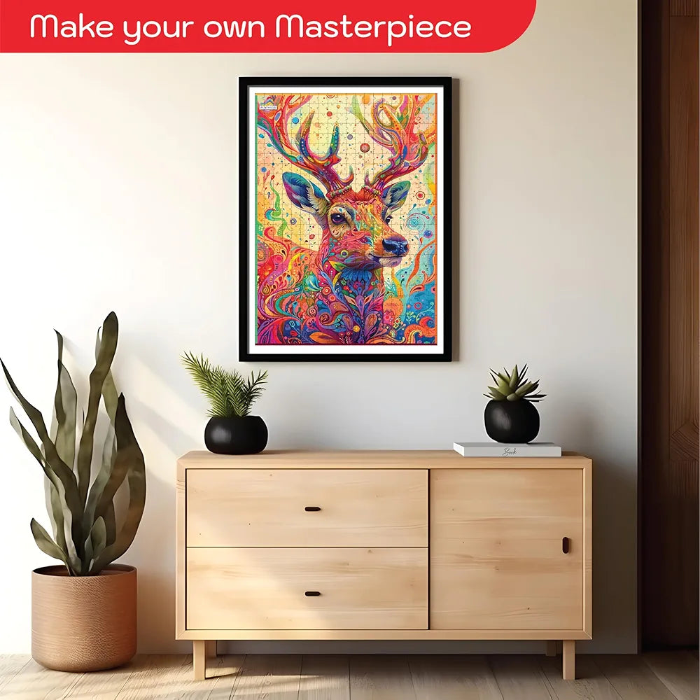 Playhills Spirit Animal The Majestic Deer 500 Piece Jigsaw Puzzle for Adults & Teens (Age 13+) Mindful, Relaxing Screen-Free Play