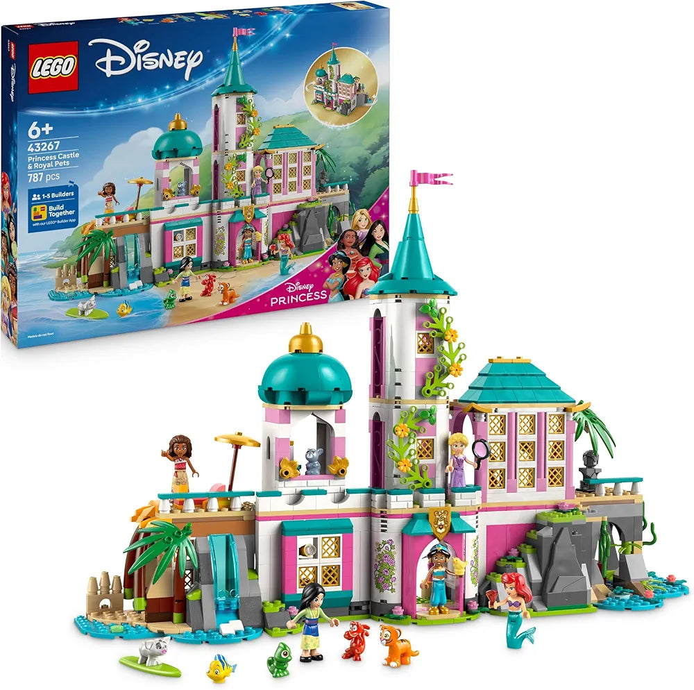 Lego Disney Princess Castle & Royal Pets Toy Building Playset 43267 Building Blocks Toys for 6+ Gift for Boys and Girls