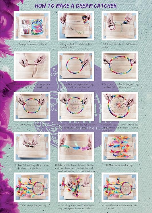 Asian Hobby Crafts DIY Dream Catcher Kit | Large