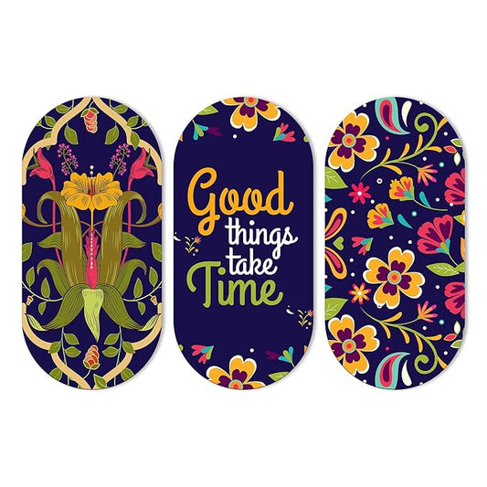 Positive Quote Wooden Wall Hanging Decoration Items for Home Set of 3 (WH_9026N)