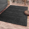 Ishro Home Premium Fuzzy Shag Carpet for Hall Rugs for Living Room Carpets for Living Room Colour Ash Grey