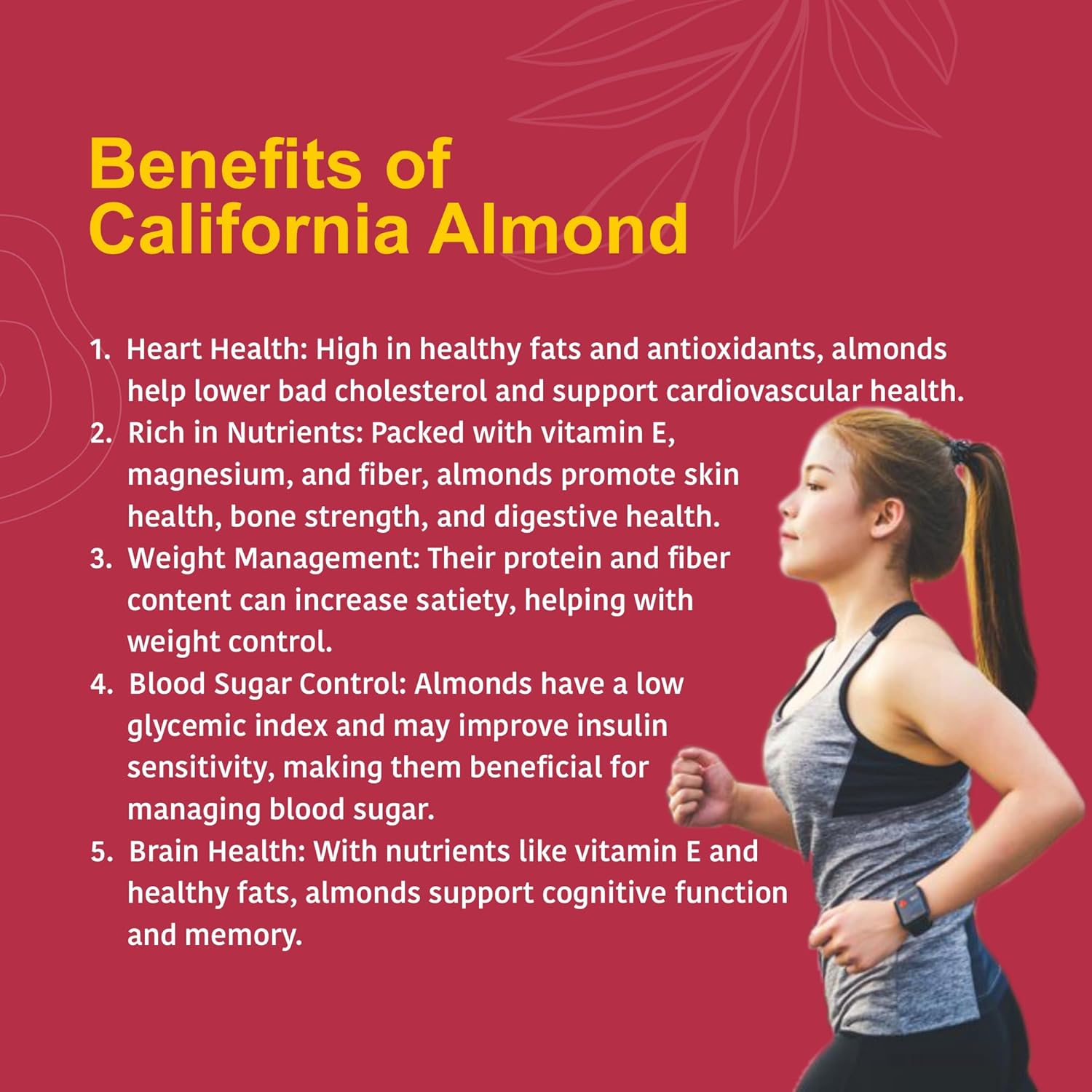 Nutty Organics California Almonds| Hand Selected Jumbo | Tasty & Healthy | High in Protein & Dietary Fiber | Nutritious | Healthy Dry Fruit