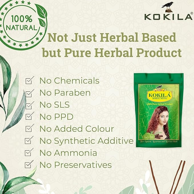 Kokila Natural & Herbal Henna Mehandi Powder - 400 gms