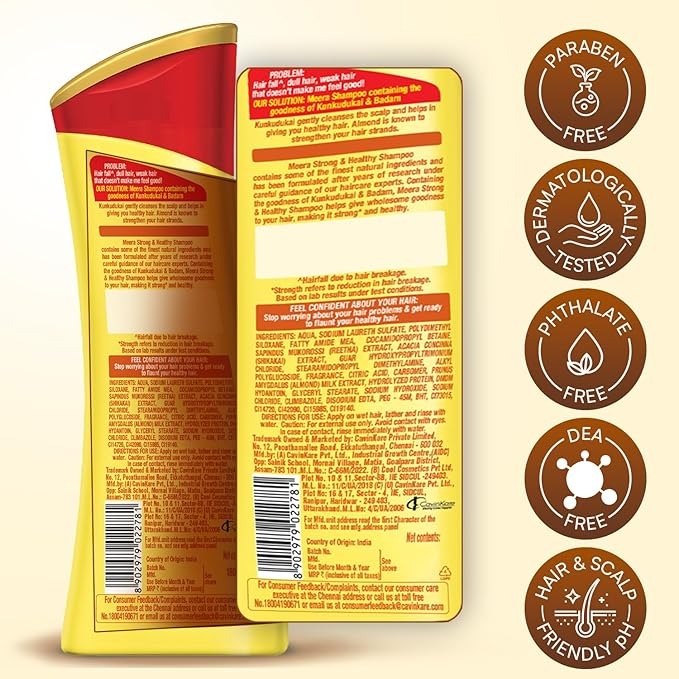 Meera Strong & Healthy Shampoo - 180 ml