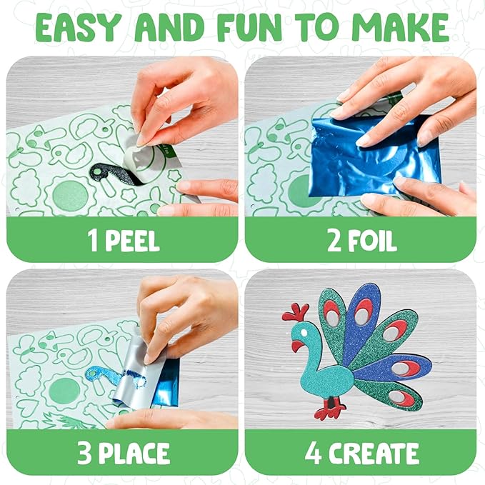 Smartivity Foil Magic Art Kit for 4-10 Years Old Kids Playful Puppets & Read Along Stories
