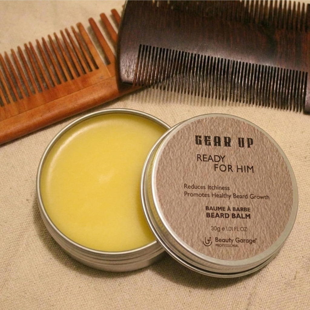 Beauty Garage Gear Up Beard Balm Tames, Softens & Boosts Growth, 30g