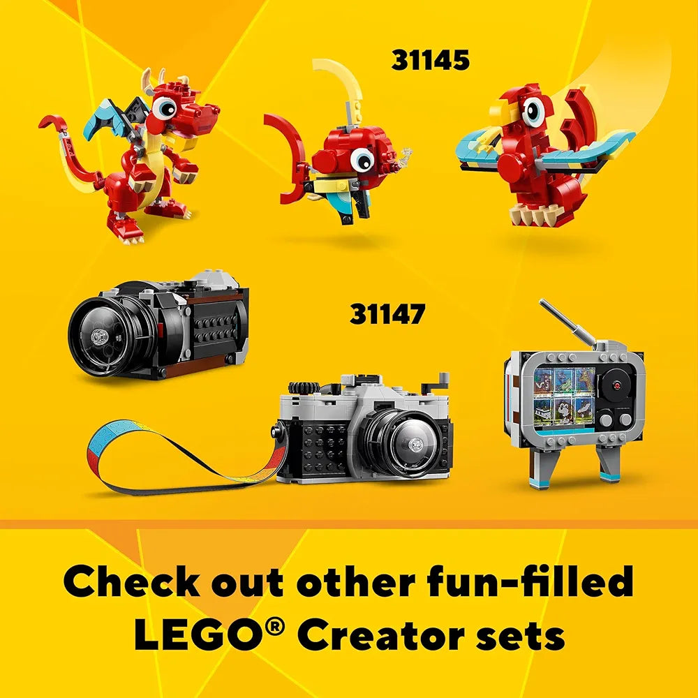 Lego Creator Flatbed Truck with Helicopter Vehicle Toy 3in1 Set 31146