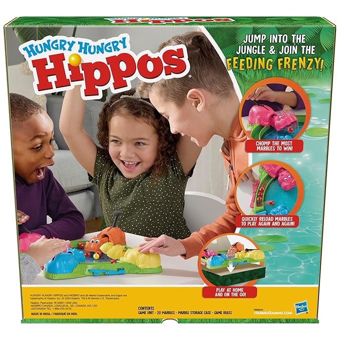 Hasbro Hungry Hippos Game for Preschoolers