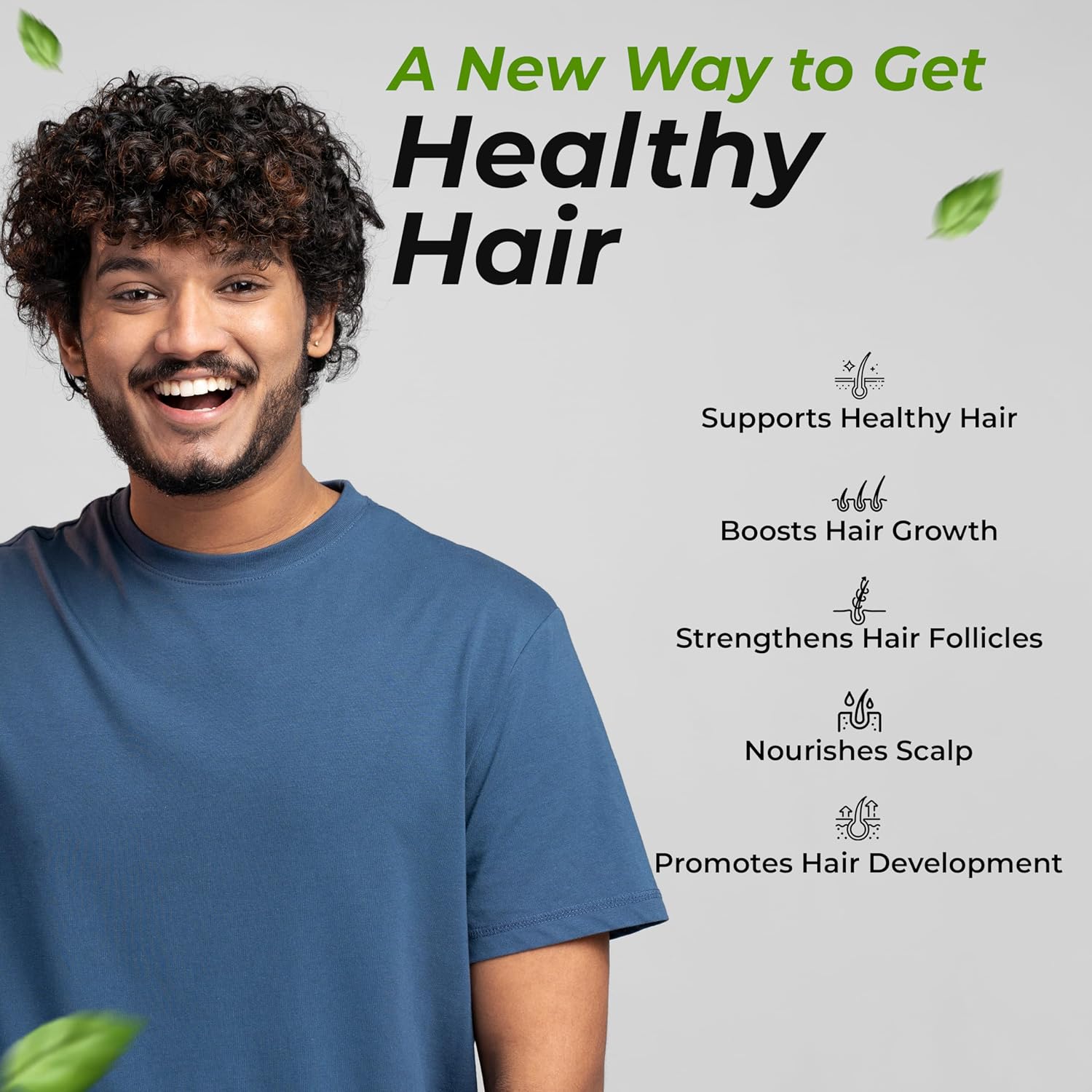 HEALTH VEDA ORGANICS PRIVATE LIMITED Advance Hair Vitamin with DHT Blocker & Biotin | For Better Hair Growth & Hair Fall Control | Stimulates Hair follicles | For Men & Women - 60 Veg Capsules