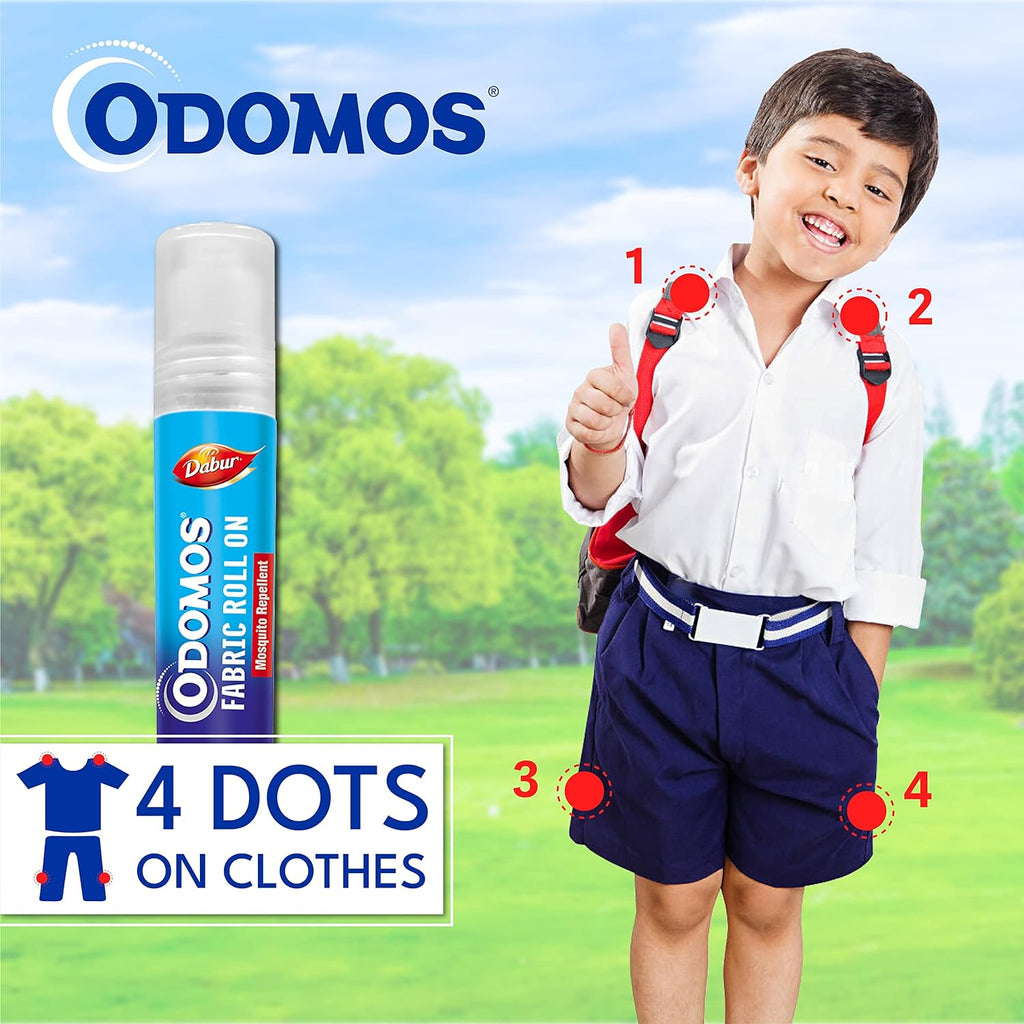 Odomos Mosquito Repellant Fabric Roll On - 8 ml