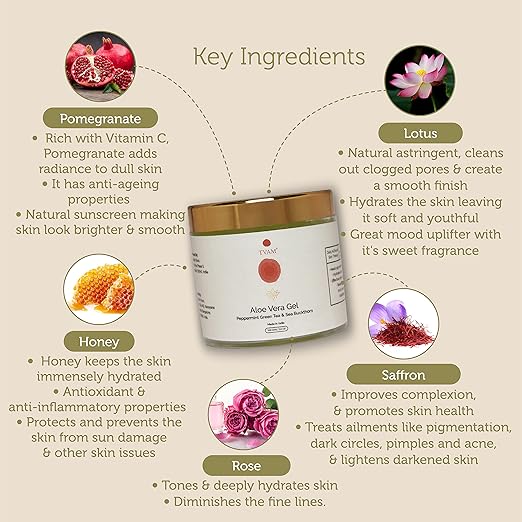 Tvam Aloe Vera Gel With Gold Dust Honey - 100 gms