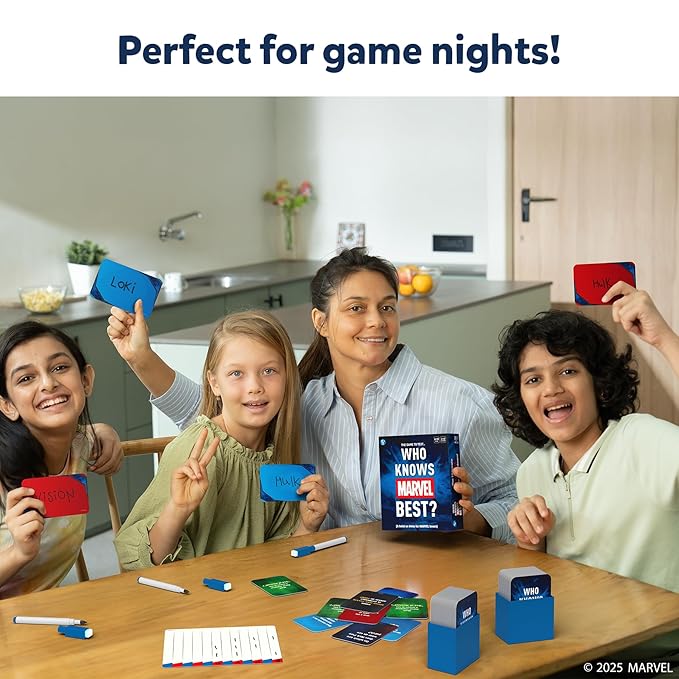 Skillmatics Card Game Who Knows Marvel Best Ages 8, 9, 10 and Up