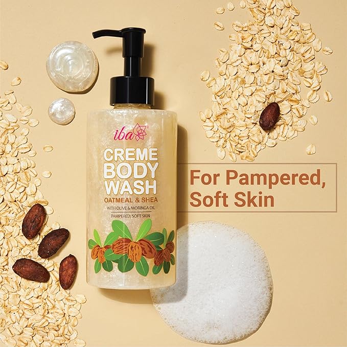 Iba Oatmeal & Shea Creme Body Wash - 320 Ml