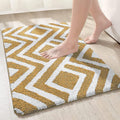 Roseate Egyptian Soft Microfibre Solid Bath Mat Bedroom Kitchen Door Mat Floor Mat Beige