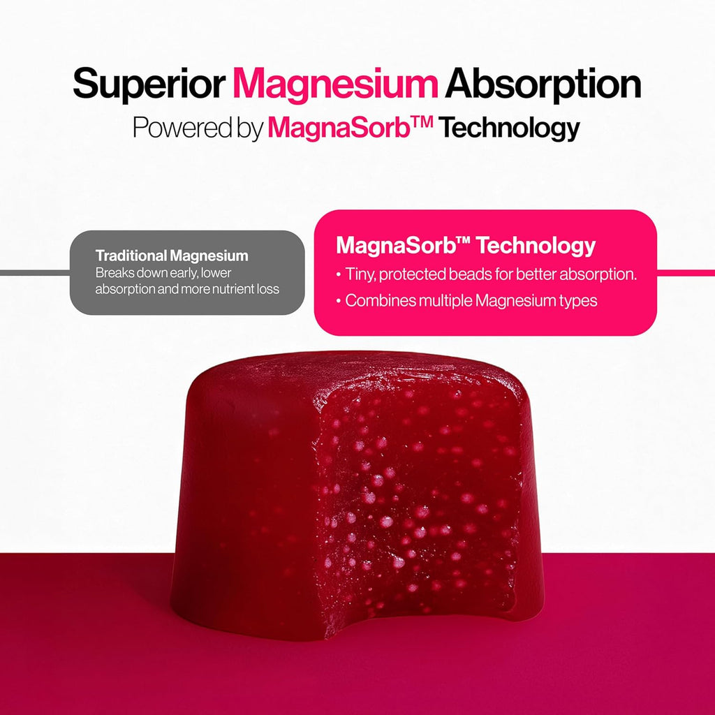 Be Bodywise 5 in 1 Magnesium Glycinate Supplement Gummies For Improved Sleep | 30 Days Pack | 360 mg Magnesium Glycinate with Malate and other Salts Complex | Higher Absorption Relieves Stress, Supports Muscle Recovery & Bone Health | Non Habit Forming