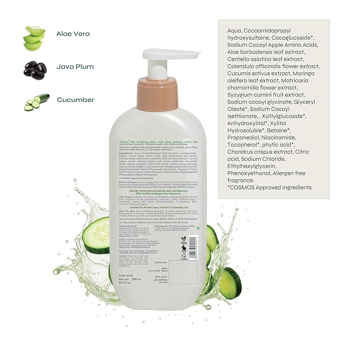 Tikitoro Kids Refreshing Body Wash Age 4+ years - 300 ml
