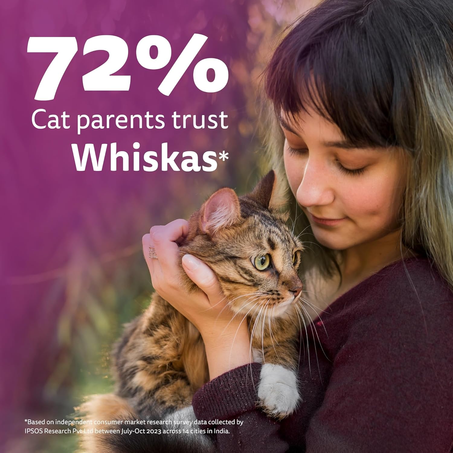 Whiskas Adult (1+ Years) Dry Cat Food, Ocean Fish Flavour, 480 g, Contains 41 Essential Nutrients, Complete & Balanced Nutrition for Adult Cats