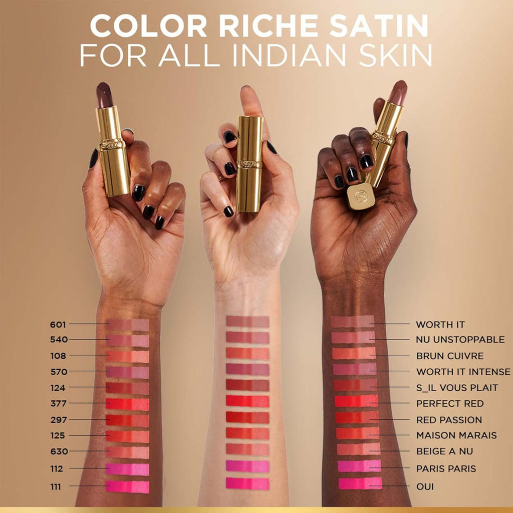 Lâ€™OrÃ©al Paris Color Riche Satin Lipstick- 540 Nu Unstoppable, 4.5 gm