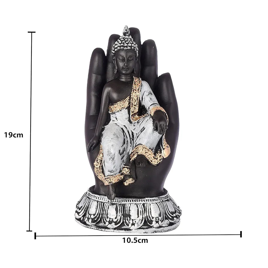 Jaipur Ace Sitting Buddha Idol Statue for Home Decorations Items Showpiece Sitting Buddha