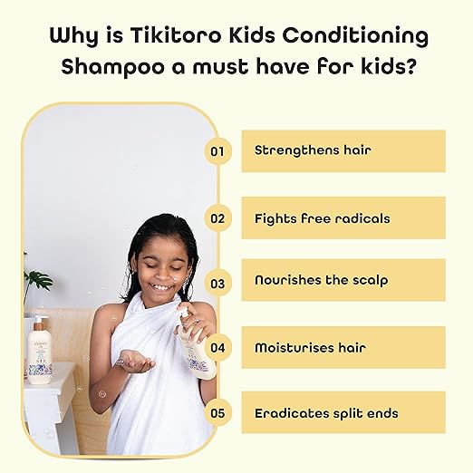 Tikitoro Kids Conditioning Shampoo for 4-10 years - 300 ml Each (Pack of 2)