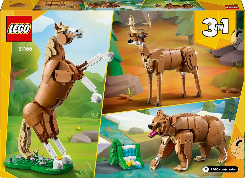 Lego Creator 3in1 Beautiful Horse Toy Animal Building Set 31166 Toys for 9+ Gift for Boys and Girls