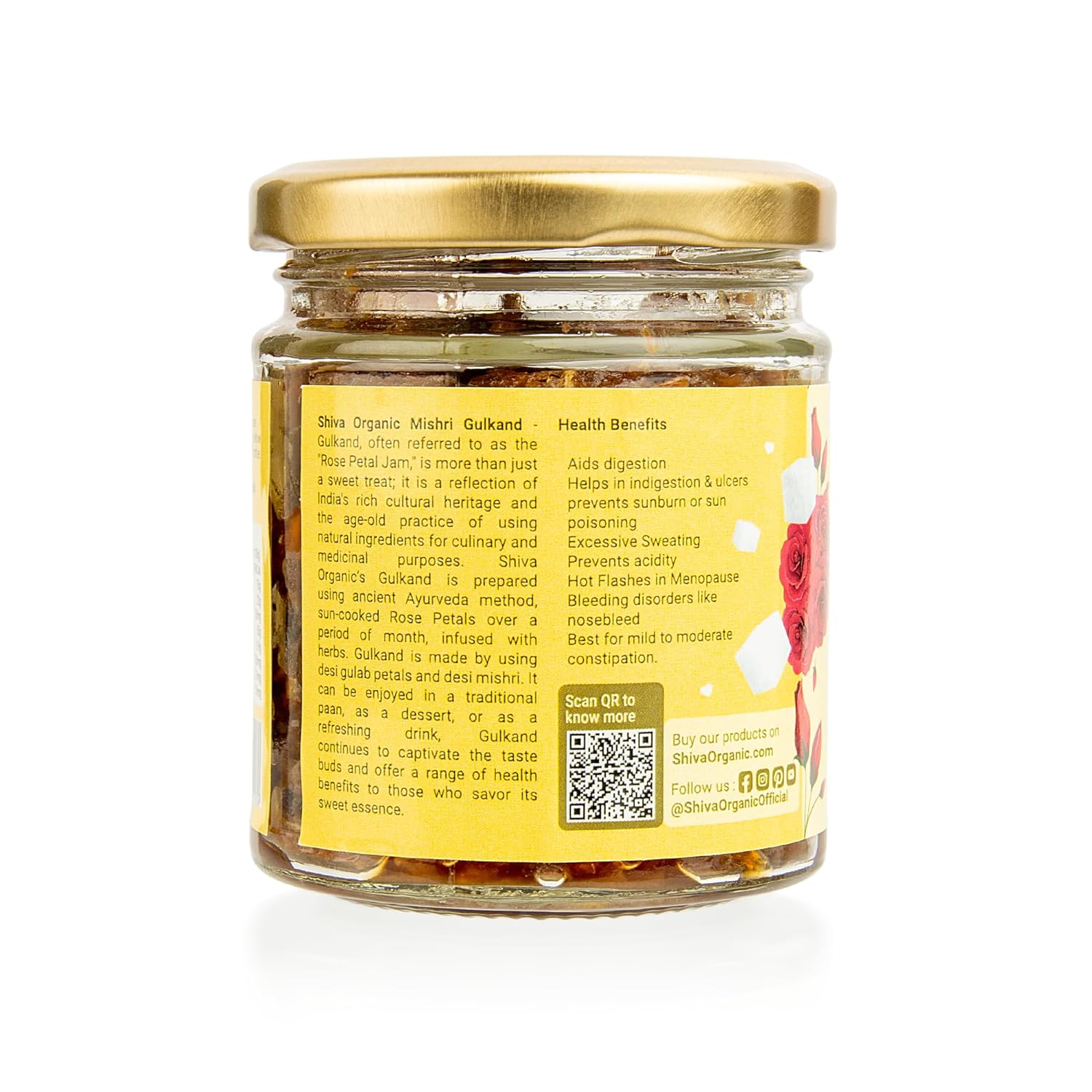 Shiva Organic Gulkand With Misri - 250 gms