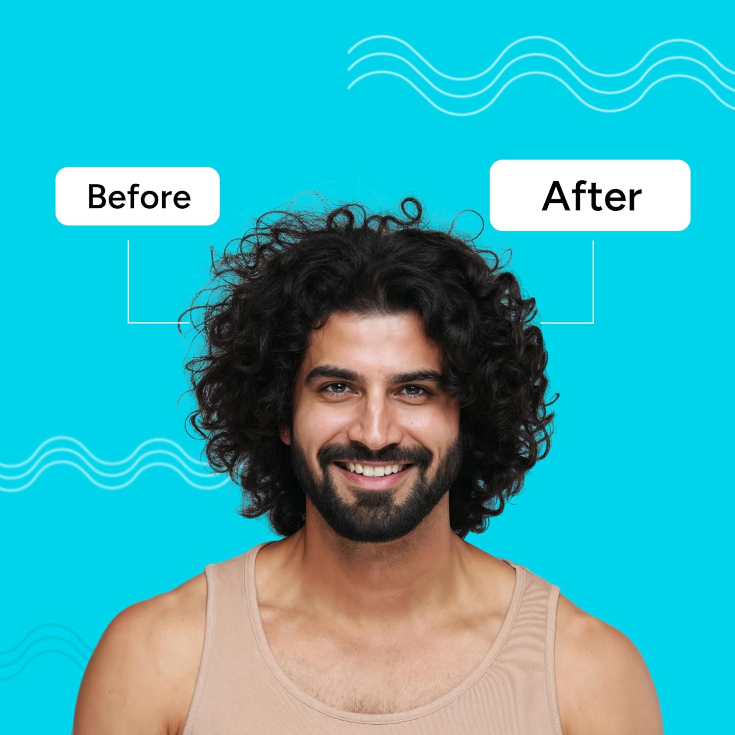 Arata Curl Cream For Curly, Frizzy & Dry Hair | Moisturises & Hydrates Curls | Reduces Frizz| Derma Tested | Soy Protein & Shea Butter | 50g