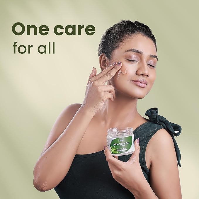 Mittiy Made Aloe Vera Gel Moisturizer for Face & Hair, Aloe Hair Gel for Women & Men - 200 Gms