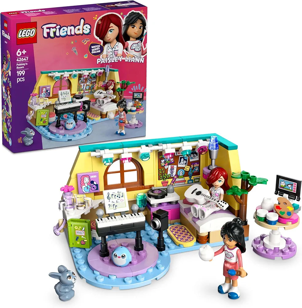Lego Friends Paisley’s Room Pretend Play Bedroom Playset 42647 Building Blocks Toys for 6+ Gift for Boys and Girls