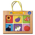 Mini Leaves 2 Piece Puzzle for Kids | Colors Jigsaw Puzzle | Set of 6 Wooden Puzzles for Kids | Educational Toys for Kids