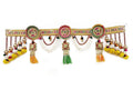 CraftVatika Embroidery Work Toran Hanging Bandhanwar Marigold Flower with Floral Handmade Latest Traditional Design 3 Feet Length 94cm