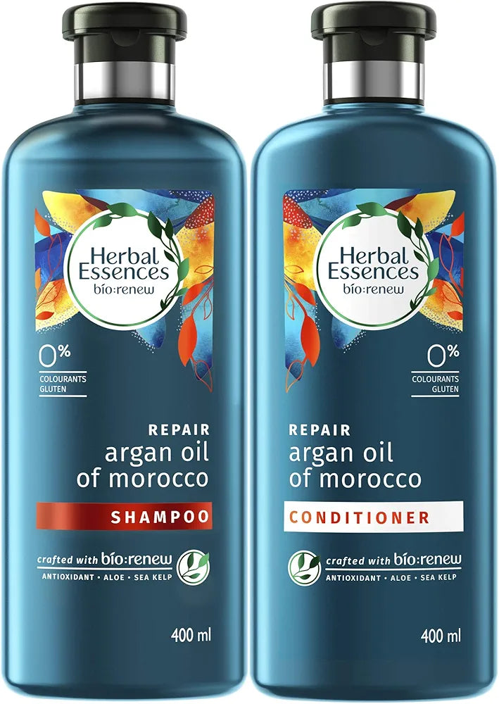 Herbal Essences Bio Renew Argan Oil of Morocco Conditioner - Each 400 ml (Pack of 2)