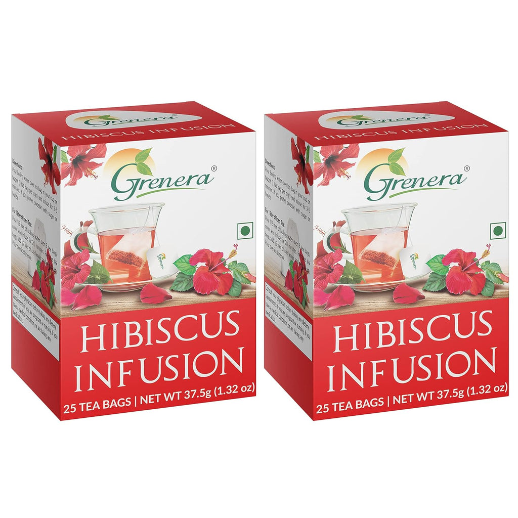 Grenera Hibiscus Tea - 25 Bags (Pack of 2)