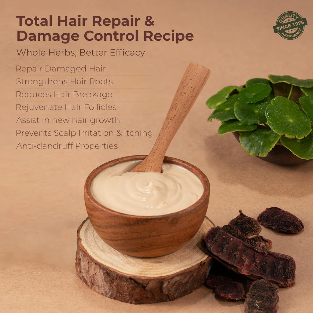Indus Valley Bio Organic Hair Repair Mask With Bringraj & Brahmi, 150g