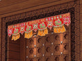 Handmade Traditional Toran for Main Door Latest Elephant Design bandarwal Hanging Velvet Hand Embroidered