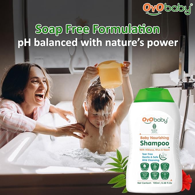 Oyo Baby Gentle Baby Shampoo with Hibiscus Khus & Neem - 200 ml