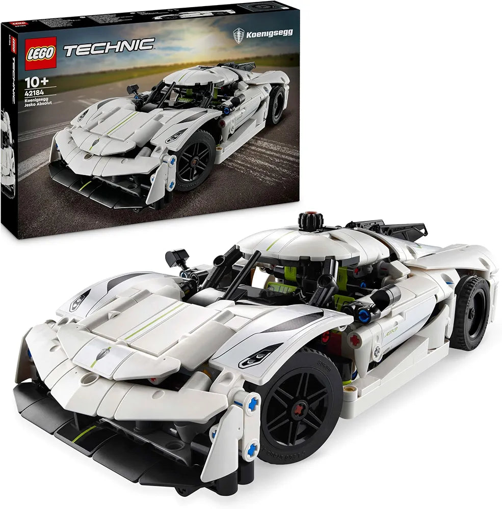 Lego Technic Koenigsegg Jesko Absolut White Hypercar 42184 Building Blocks for 18+ Gift