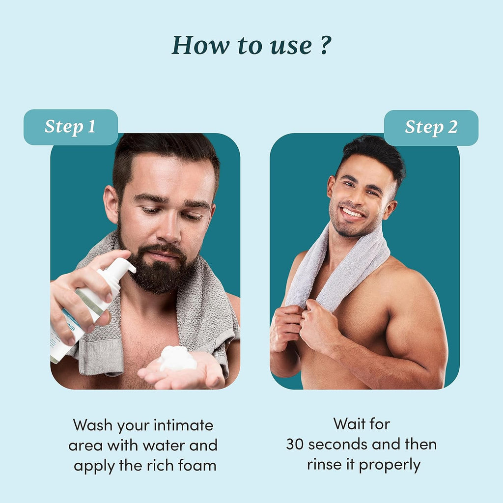 Man Matters Intimate Wash with Aloe Vera, Tea Tree for Men Anti Bacterial, Anti Itch, Anti Odour | Better Private Parts Hygiene| pH Balanced Intimate |120 ml