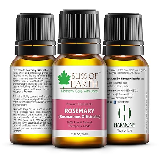 Bliss of Earth Rosemary Essential Oil Premium - 10 ml