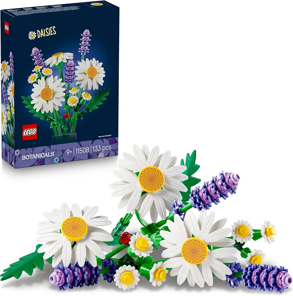 Lego Botanicals Daisies Flower Decor Building Set for Kids - Gift for Girls and Boys 11508