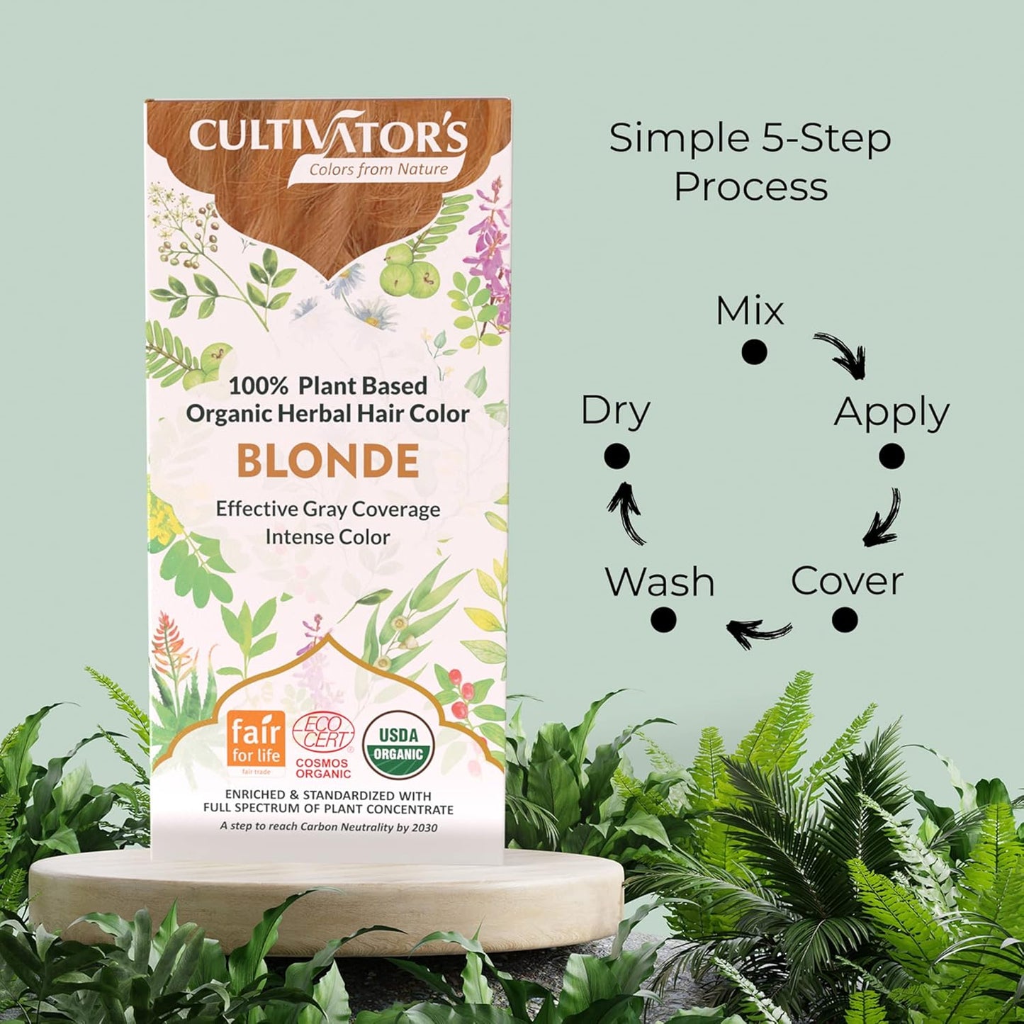 Cultivator's Blonde Organic Herbal Hair Colour - 100 gms