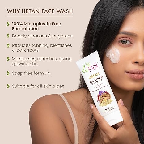 La Pink Ubtan White Haldi Face Wash - 100 ml
