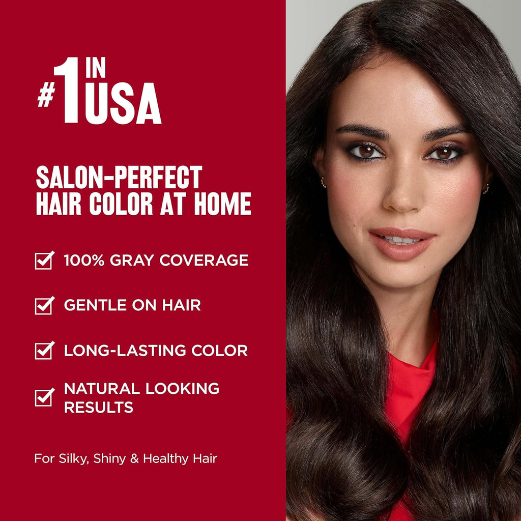 Revlon Colorsilk Beautiful Color, Permanent Hair Color with Keratin, 40ml + 40ml + 11.8ml - Light Golden Brown 5G (Pack of 1)
