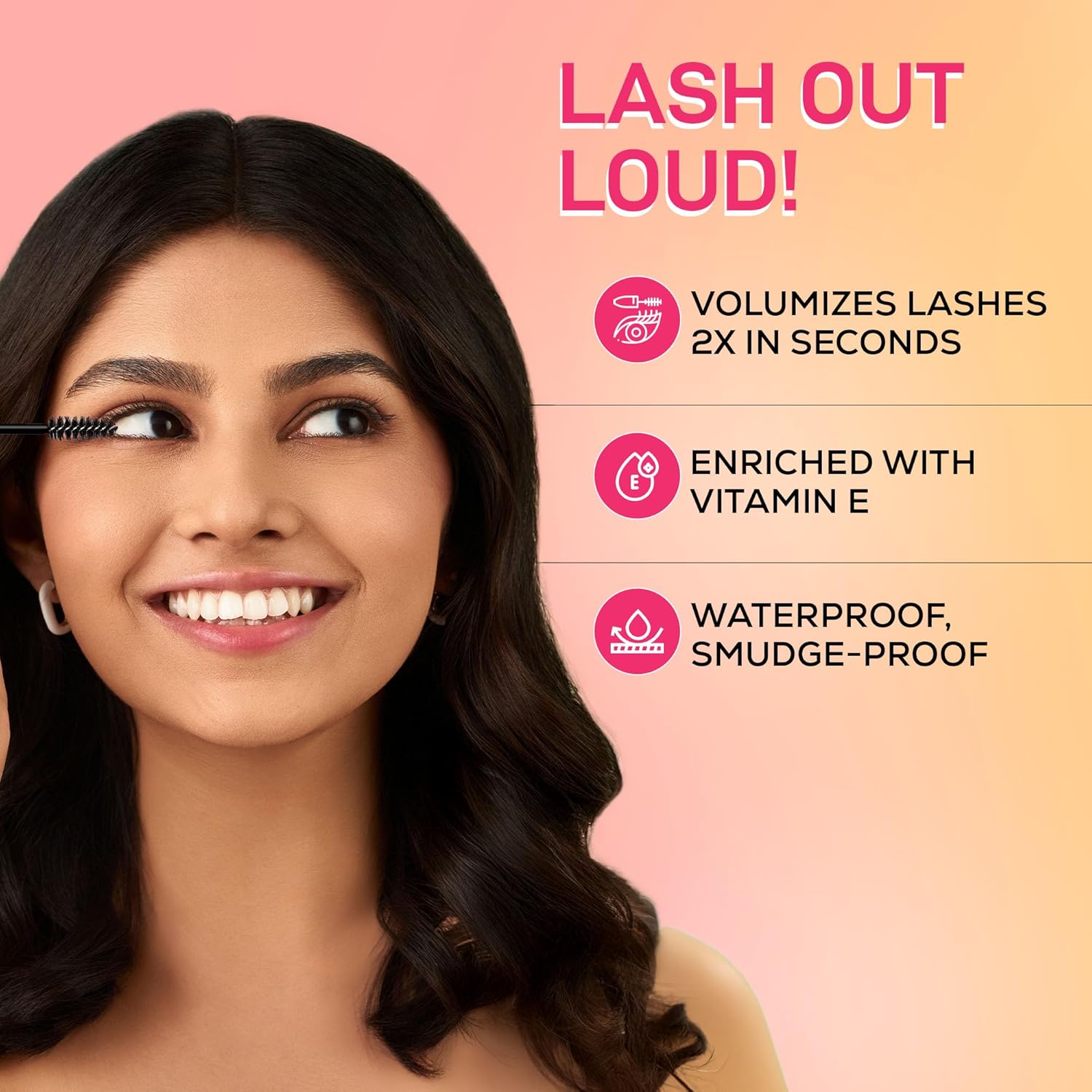 RENEE Everyday Mascara 2X Instant Volumizing, Waterproof | Smudge-proof, Transferproof | Lengthening | With Vitamin E | 15 ml