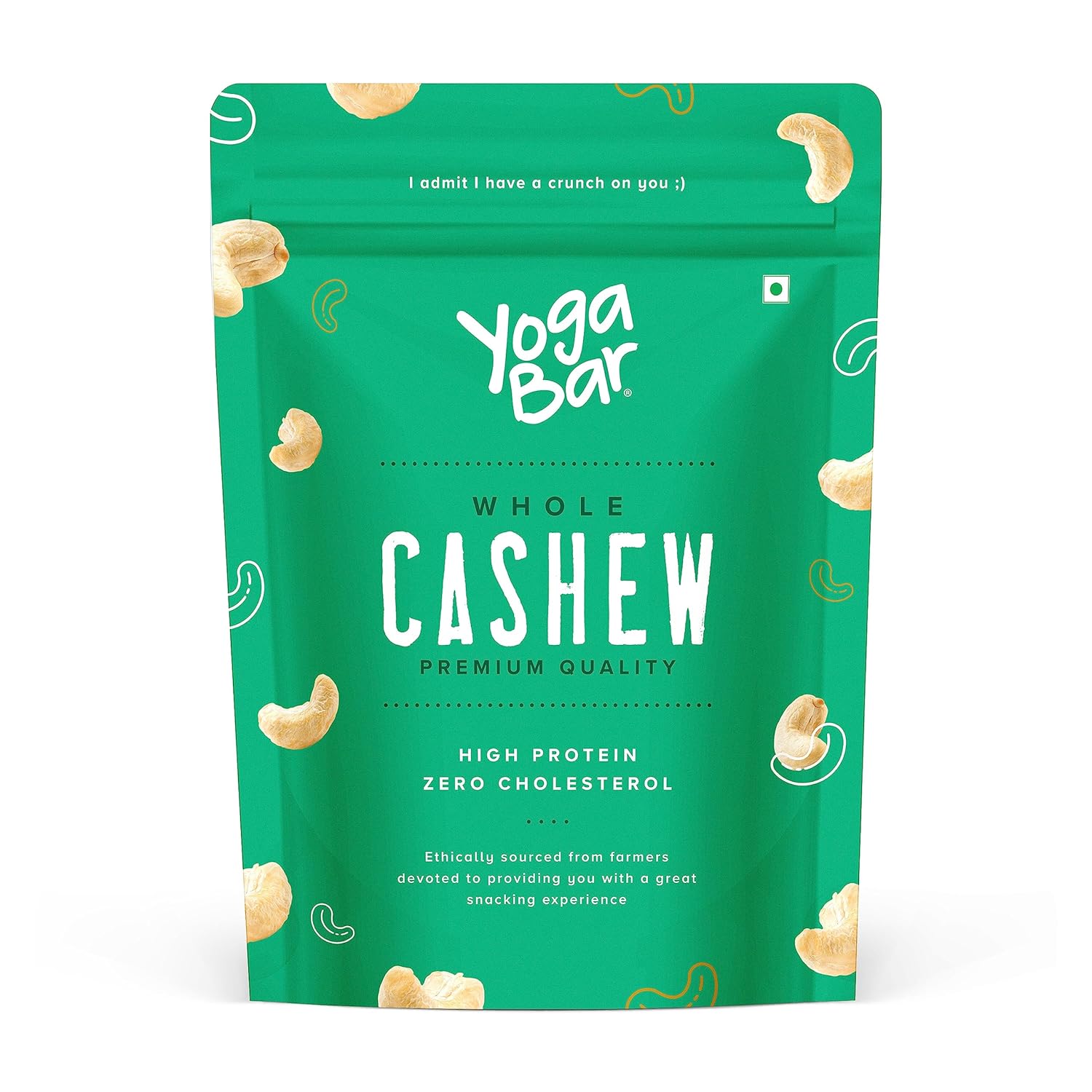 YogaBar Premium Cashews 500g | Whole 320 Kaaju| 100% Natural King Size Crunchy Kaju | Premium Nuts & Dry Fruits | Rich in Fibre, Vitamin E, K, B6 | Boost Immunity| Healthy Snacks | Dry Fruit Gift Pack
